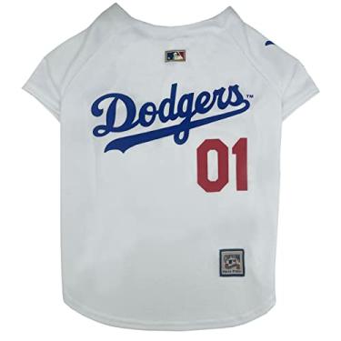 Imagem de MLB Camiseta Los Angeles Dodgers Throwback para cães e gatos, PP