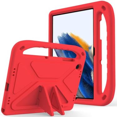 Imagem de Capa compatível com Samsung Galaxy Tab A9 Plus 11 polegadas SM-X210/X215/SM-X216 capa protetora de EVA leve, à prova de choque, com alça de suporte e alça de ombro (Cor: Ve