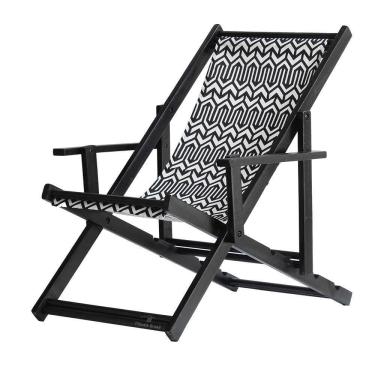 Imagem de Espreguiçadeira Preguiçosa Dobrável Black Cb-retro