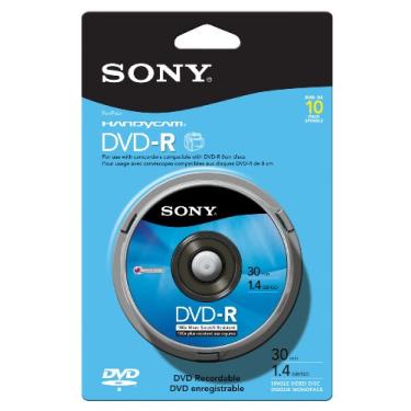 Imagem de Sony 10DMR30RS1H 8 cm DVD-R, pacote com 10 unidades