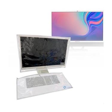 Imagem de CAPA COMPUTADOR ALL IN ONE MONITOR 19,20 E 21 POL + TECLADO C/ZÍPER (Cristal)