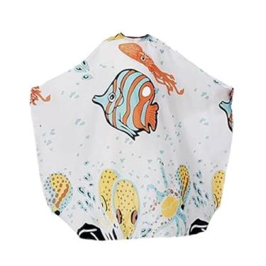 Imagem de menolana Capa de barbeiro infantil, capa para salão de beleza, acessórios de barbeiro, desenho animado para crianças, para corte de cabelo, capa, estilo c
