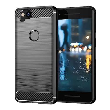 Imagem de Capas para Google Pixel 2 XL.Caso básico,Botão de pressão flexível / 360 ° Proteção completa,Anti-fingerpirnts