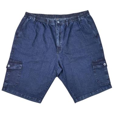 Imagem de Bermuda Masculina Elastico Cargo com Cordão Plus size