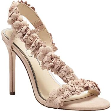 Imagem de Jessica Simpson Sandálias femininas Jessin Floral Slip On, Blush, 10