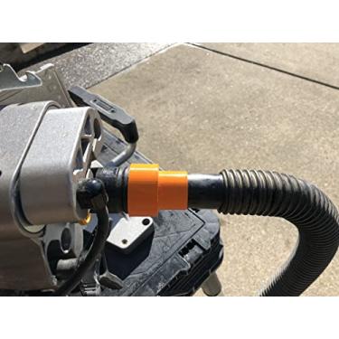 Imagem de [Solid Art LLC] Adaptador/redutor de porta de poeira – Serve para portas de poeira OD de 1 5/20.3 cm e aspirador de pó OD de 1 ¼" (compatível com serras de esquadria DEWALT DWS715, DWS716, DWS779,