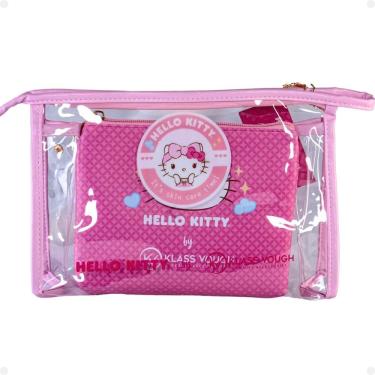 Imagem de Kit Hello Kitty by Klass Vough: 1 Necessaire Transparente e 1 Estampada Kchk-03p
