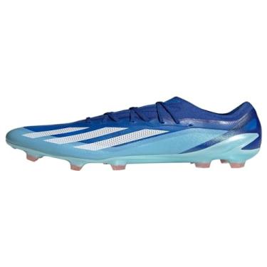 Imagem de adidas Botas de futebol unissex X CRAZYFAST.1 FG - Futebol Americano, Azul royal brilhante/branco nuvem/vermelho solar, 8