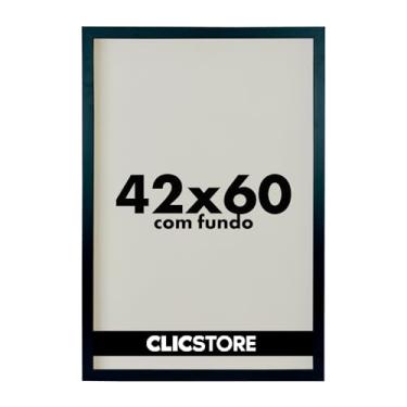 Imagem de Moldura A2 42x60Cm Somente Com Fundo Sem Vidro Quadro Poster Foto Sem Proteção (Preto)