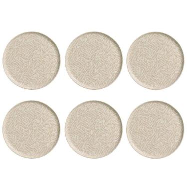 Imagem de Conjunto de Pratos Rasos 06 Peças Bio Luar Porto Brasil