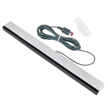 Imagem de Barra de sensor de jogo com fio, receptores infravermelhos, indutor de raio de sinal infravermelho, barra de sensor de substituição para acessório remoto Wii U