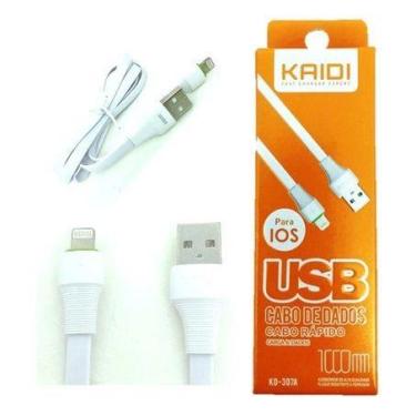 Imagem de Kaidi cabo USB Iphone IOS kd-307A 1mt Branco