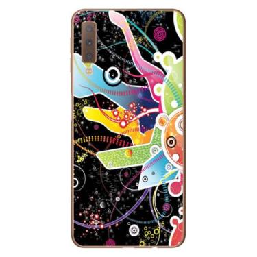 Imagem de Capa Adesivo Skin058 Verso Para Samsung Galaxy A7 2018 - KawaSkin