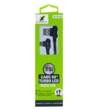 Imagem de Cabo USB A-Macho - Micro USB Macho Nylon 1,0 Metro - A.R Variedades MT