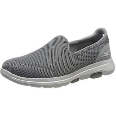 Imagem de Skechers Tênis feminino sem cadarço (Slip On), Cinza, 11