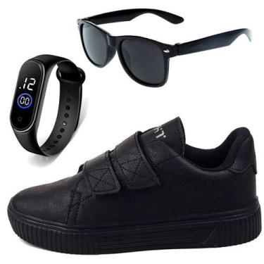 Imagem de Sapatenis Infantil Sapatilha Calce Facil Casual Social LIGHT + Oculos 