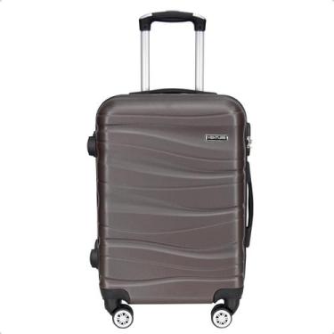 Imagem de Mala de Viagem Bordo 10kg Venture Wave Rígida Rodas Duplas 360 Café / 