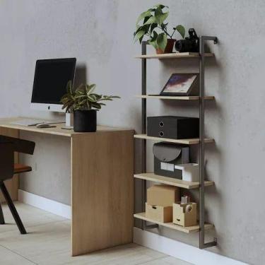Imagem de Conjunto Estante Industrial Prateleiras Madeira Industrial - Technox