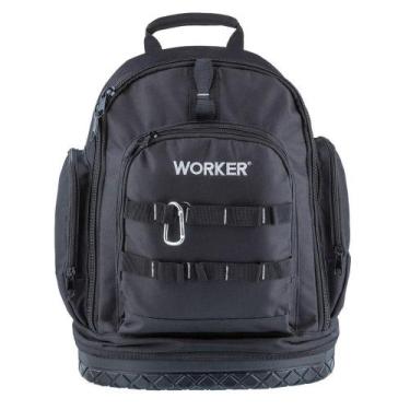 Imagem de Mochila Para Ferramentas 14'' Poliéster Preta Worker