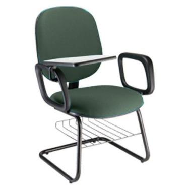 Imagem de Cadeira Universitária com prancheta para Escolas Linha Uno Verde - Des