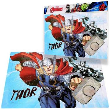 Imagem de Quebra Cabeça Thor Vingadores Avangers Marvel 63pç Original - Etitoys