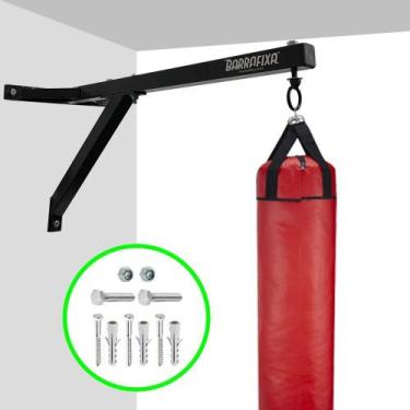 Imagem de Suporte Saco De Pancada Boxe Muay Thai Reforçado P/ Parede - Barra Fix