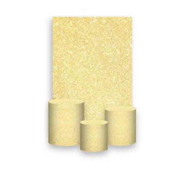 Imagem de Painel De Festa Vertical 1,50 x 2,20 + Trio De Capas Cilindro - Efeito