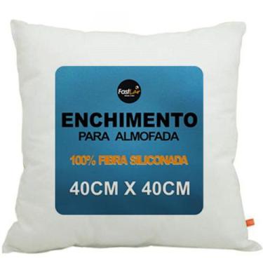 Imagem de Refil Enchimento Fibra de Silicone Para Almofada 40x40cm - FASTLAR