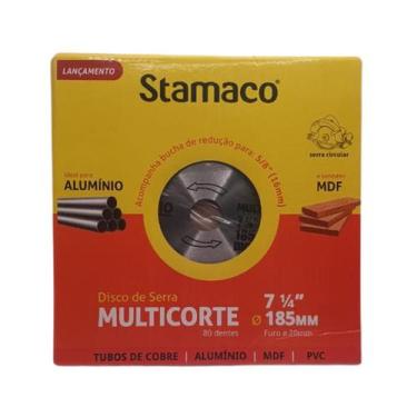 Imagem de Disco Serra Circular Multicorte 185mm Alúminio Madeira Stamaco