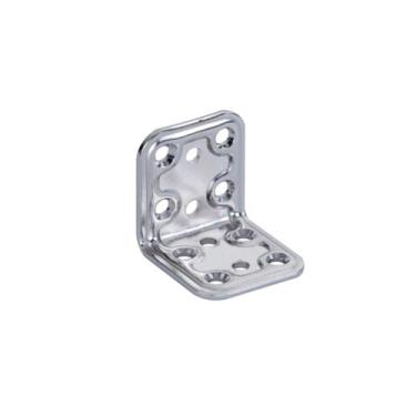 Imagem de Cantoneira Reforçada 40 X 40 X 50 Aço Com 12 Furos - Aldeghi, Zincado 