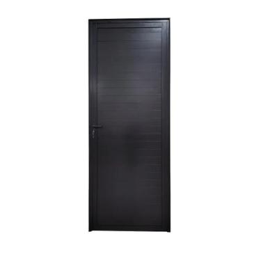 Imagem de Porta Lambril 2,10x60 lado DIREITO L-25 no alumínio preto - Comercial 