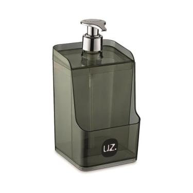 Imagem de Porta Detergente Slim Sabão Líquido Dispenser Com Suporte Para Esponja