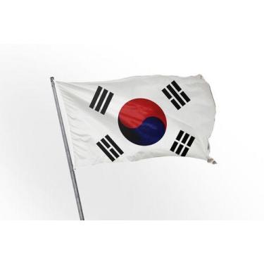 Imagem de Bandeira Coreia do Sul  1,50x0,90mt Copa do Mundo Top - WCAN
