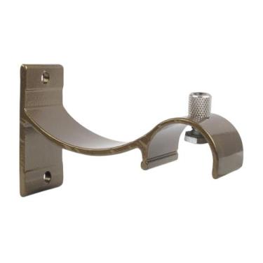 Imagem de Suporte Para Varão Wave Alumínio Perfil Invertido 19mm Tabaco - 18,98
