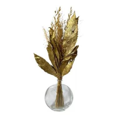Imagem de Arranjo Floral Dourado Desidratado Decoração Presente - FLORA FULL