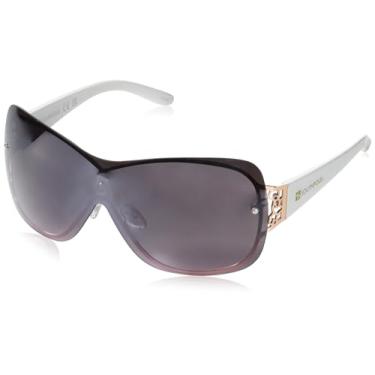 Imagem de Óculos de sol feminino retangular Southpole 1077SP, ouro rosa e branco, 135 mm