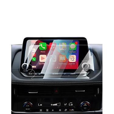 Imagem de Karltys [Pacote com 2 protetores de tela para [Sem brilho e impressões digitais] Vidro temperado 2021-2025 Nissan Rogue S SV /2019-2025 Altima /2020-2025 Sentra, 20 cm