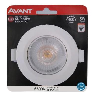 Imagem de KIT 10 Spot Led Cob Embutir Redondo 5W Supimpa 6500K Avant