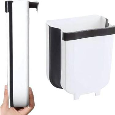Imagem de Lixeira Dobrável para Armário de Cozinha com Porta Saco Integrado - Sh