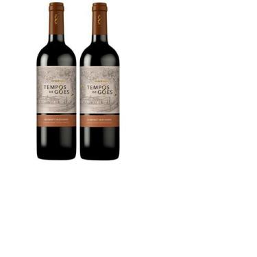 Imagem de Kit Vinho Tempos de Góes Cabernet Sauvignon Suave 750ml 2uni