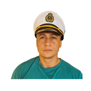 Imagem de Quepe Boina Chapéu Marinheiro Capitão Fantasia Festa Carnaval - Lynx P