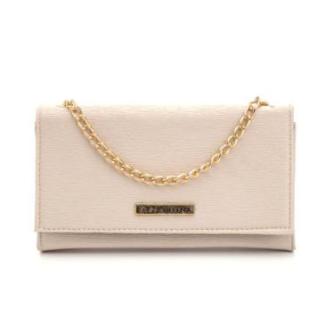 Imagem de Bolsa feminina festa pequena corrente - ROSA, Marfim