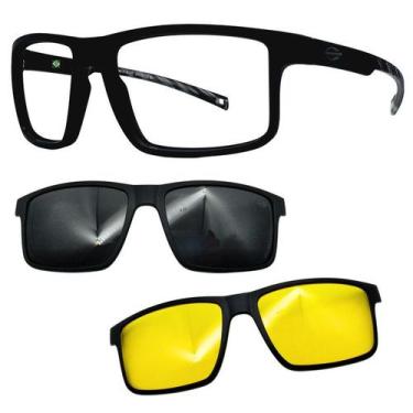 Imagem de Oculos Mormaii 6127 Swap 5 Com 2 Clipons Cinza e Noturno, Acj
