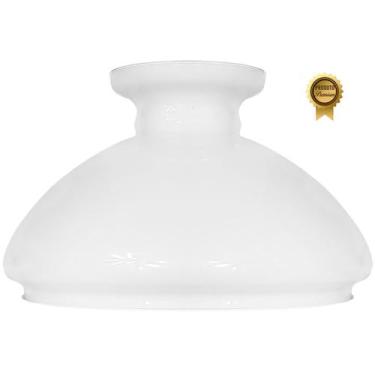 Imagem de Cupula de Vidro Liso Leitoso 30,5 Para Lustre e Candelabro - CM GLASS 