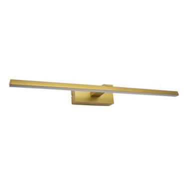 Imagem de Lustre Arandela Dourada Fosco Para Quadro Espelho 60cm com Led 12W 300