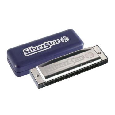 Imagem de Gaita Harmônica Silver Star 504/20 F (Fá) C/ Estojo - Hohner