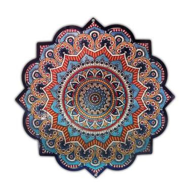 Imagem de Mandala 3d Mini Decoração Catavento Inox Espiral Wind Spinner Enfeite 