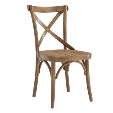 Imagem de Cadeira De Jantar Cor Amêndoa Encosto  X Assento anatômico - Zefter De