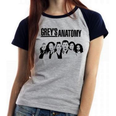 Imagem de Baby look blusa feminina ou Camiseta unissex Grey's Anatomy Personagen