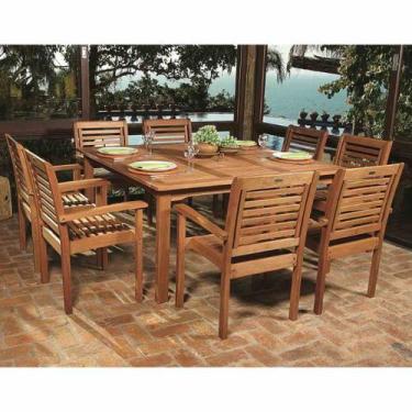 Imagem de Mesa Ipanema 150 x 150 cm em Madeira Mestra Móveis, Stain Jatobá